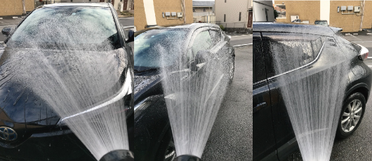 ボディ全体に水